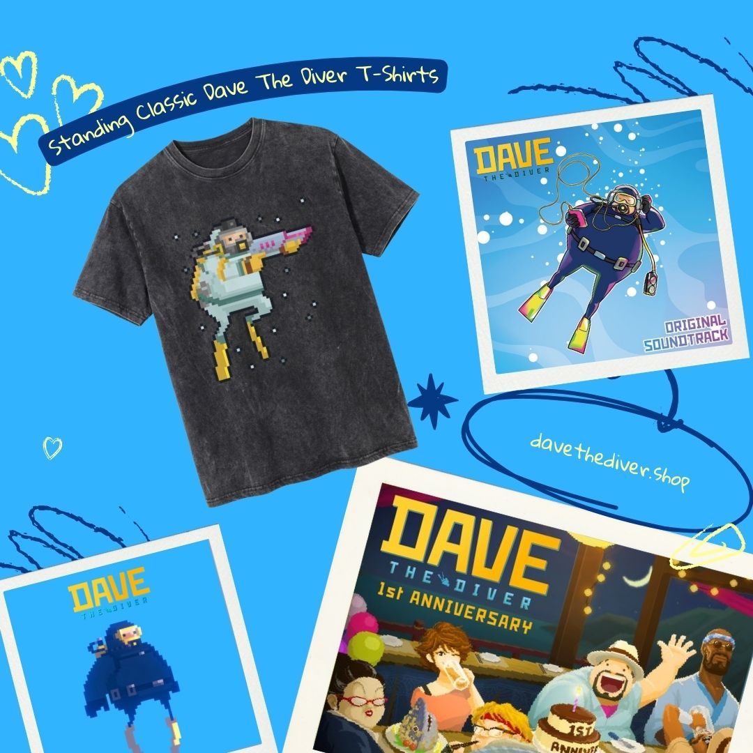 Standing Classic PTTT2304  Dave The Diver T-Shirts